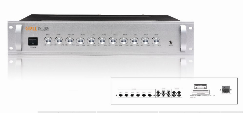 PA System Digital Tube Amplifier Pre Amplifier