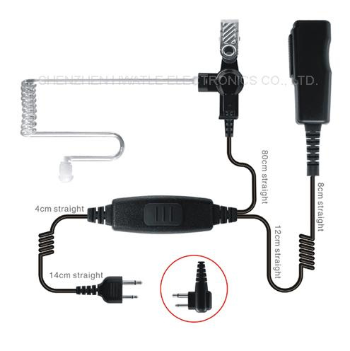 Clear Tube Earphone for Two-Way Radio (HT-EK6)