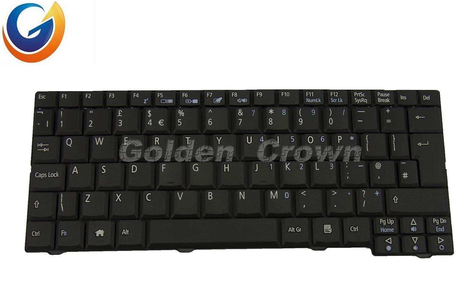 Laptop Keyboard for Acer Aspire One Zg5 Zg8 P531 P531h Us Ru UK Black