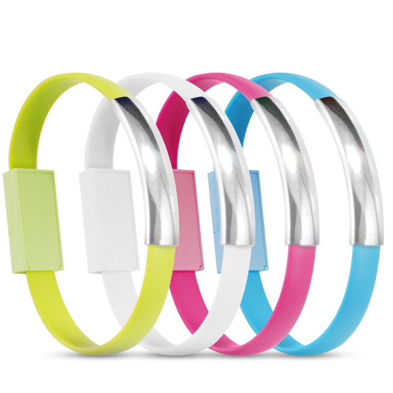 High Quality Bracelet Micro USB Data Cable for iPhone and Samsung