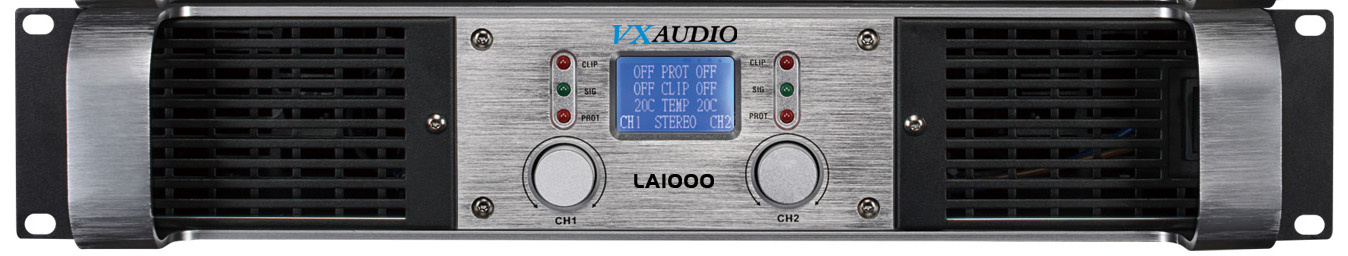 2u LCD Professional Amplifier (LA 1000)