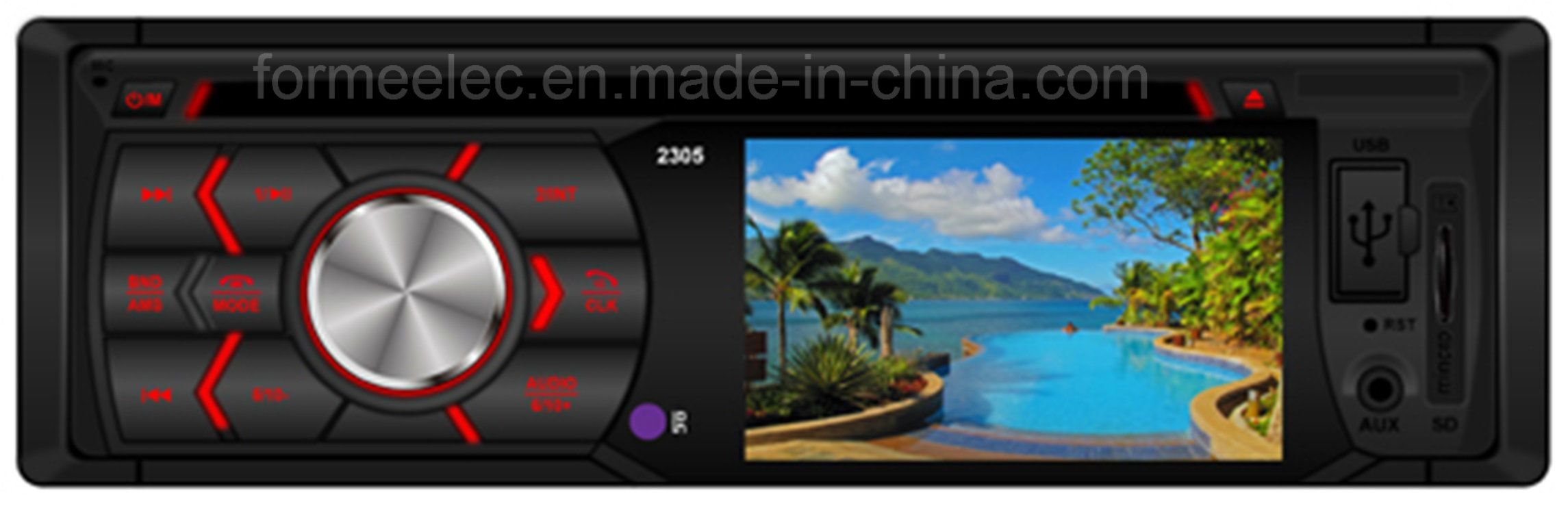 USB SD Bluetooth Car DVD Player with 3 Inch LCD