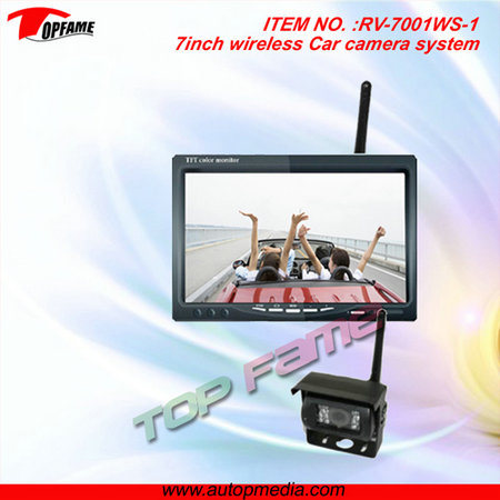 RV-7001ws Car Rearview System Camera System/ Backup/Rear View System with Wiireless Transmitter/Receiver Built in