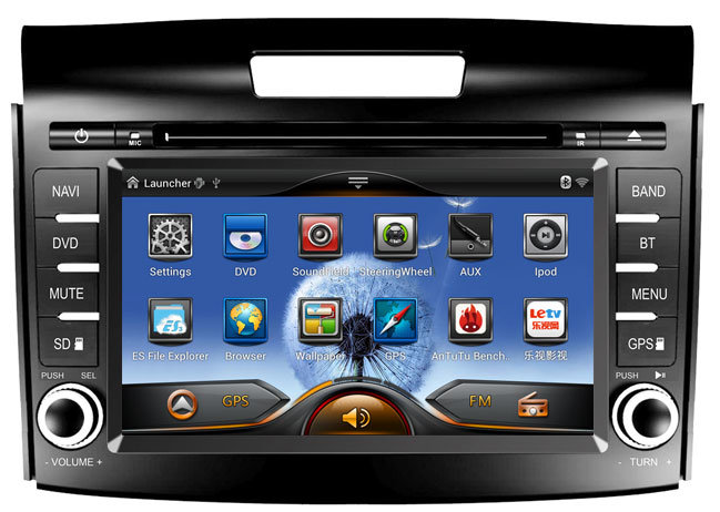 Car Pure Android 4.2 OS GPS Navigation DVD Player for Honda New CRV