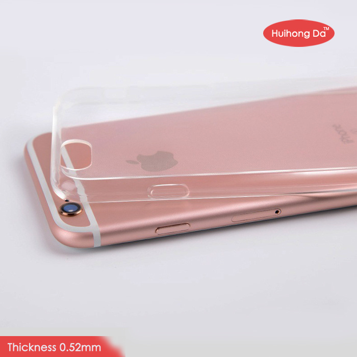 TPU Soft Transparent Mobile Phone Case Cover for iPhone 6/6s and 6plus/6s Plus (thickness 0.52mm)