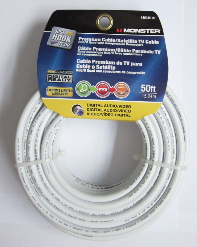 Digital Audio Video Cable RG6 Coaxial Cable