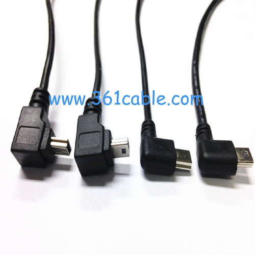 Right Angle Mini USB Cable