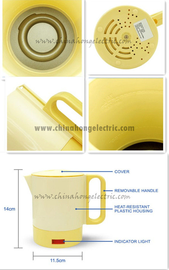 Plastic Travel Cooking Kettle, 0.5L