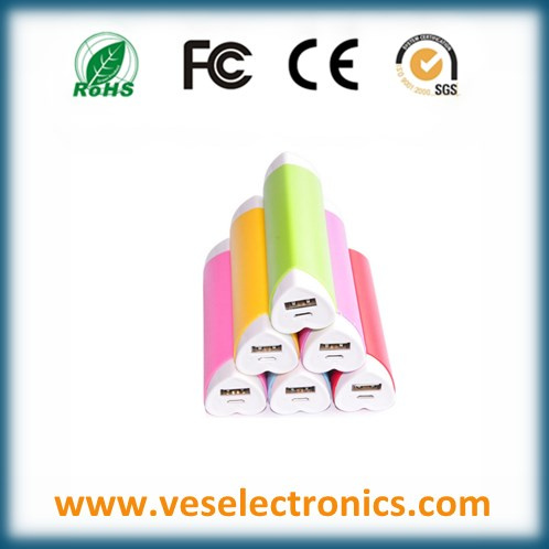 2000mAh Univeral Minipeach Heart Style Power Bank