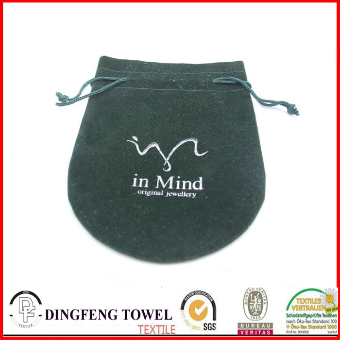 Flocking Round Shape Key Bag