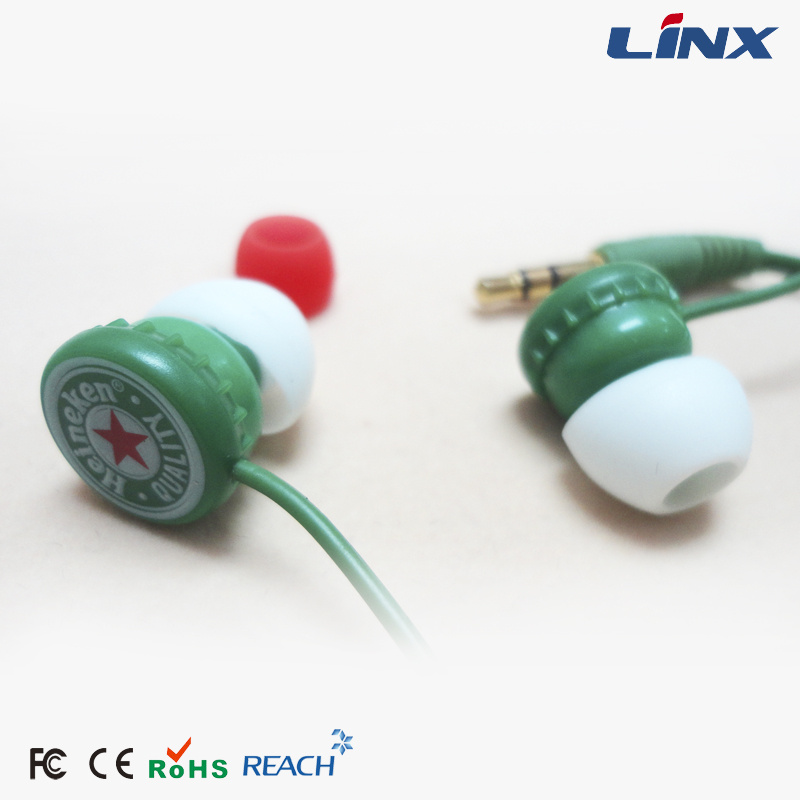 Bottle Cap Shape Earphones Wholesale for Wine Promotions