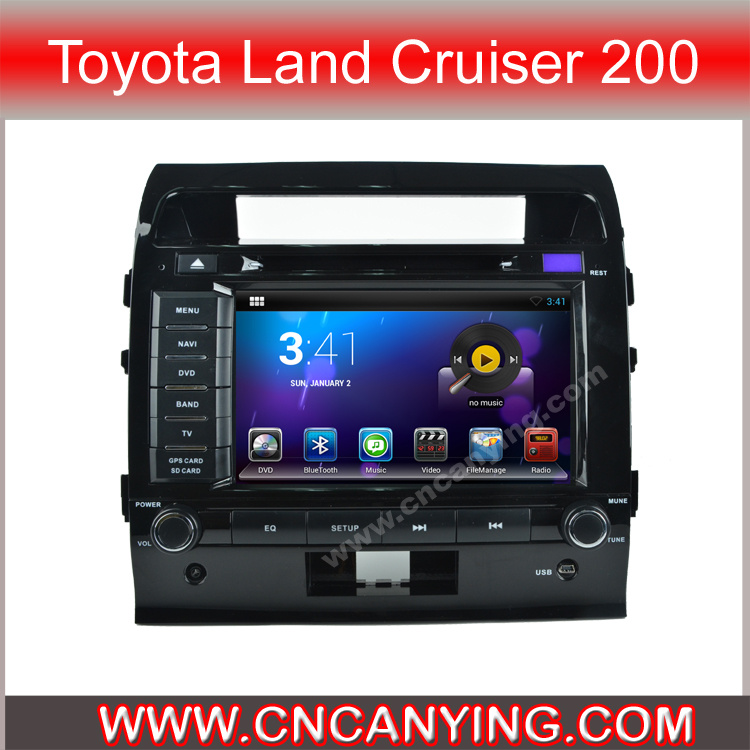 Car DVD Player for Pure Android 4.4 Car DVD Player with A9 CPU Capacitive Touch Screen GPS Bluetooth for Toyota Land Cruiser 200 (AD-8102)