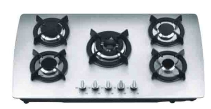 White Tempered Glass Panel Gas Stove/Gas Hob/Gas Cooker (HB-59038)