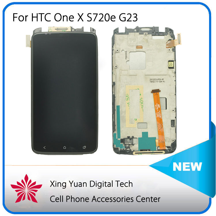 Original LCD Screen for HTC One X S720e G23 with Touch Display Digitizer Frame Assembly Black