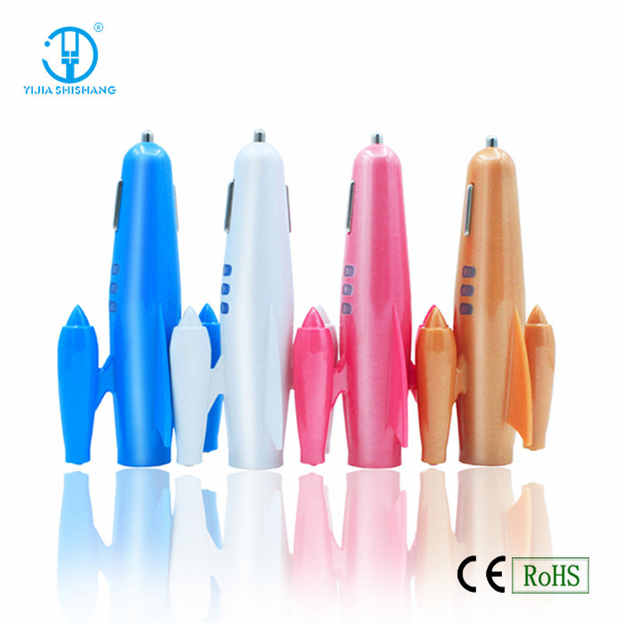 Airplane Style USB Car Charger, in-Car Charger for Mobile Phone (YS-105)