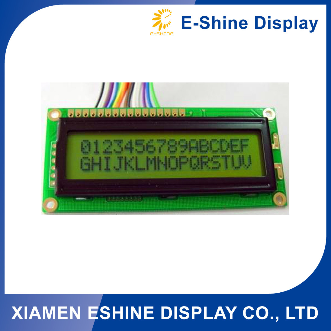 1602 STN Positive LCD COG Module Display with Green Backlight