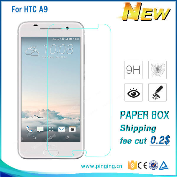 Factory Mobile Accessory 2.5D 9h Tempered Glass Screen Protector for HTC One A9 M9 E9s