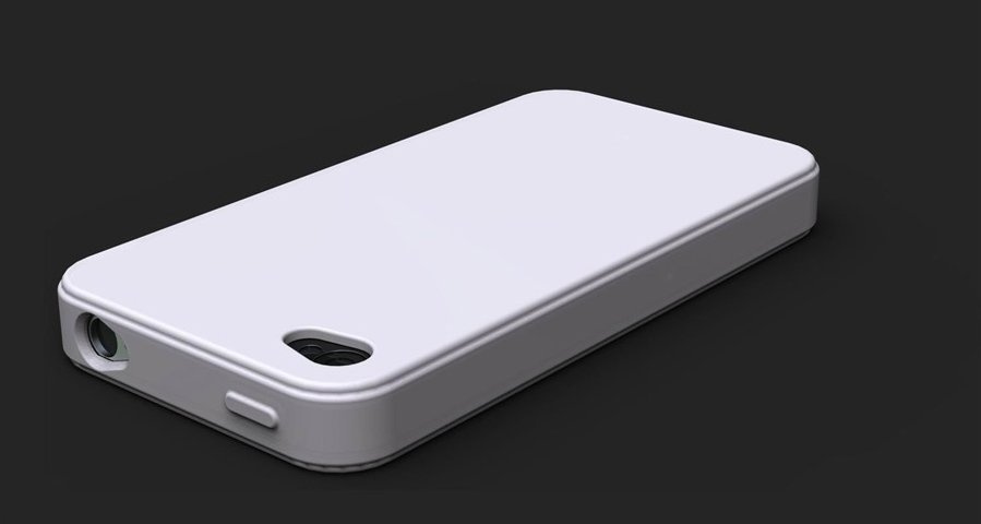 White Silicone Case for iPhone 4G
