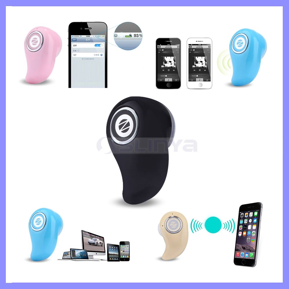 Free Sample Low Price Small Mini Wireless Invisible Ear Shape Hidden Bluetooth Earphone Earpod Headset for iPhone 6 6s Plus Se Samsung S7 S6 Edge