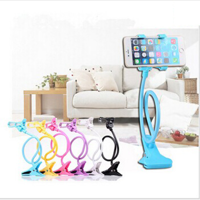 Universal 360 Rotating Lazy Mobile Phone Clip Holder GPS Desk Bed Table Stand Mount for iPhone 5s HTC LG Huawei Lenovo