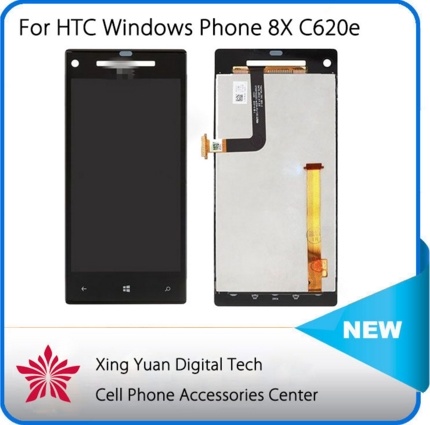 Brand New Replacement LCD for HTC Windows Phone 8X C620e LCD Display with Touch Screen Digitizer Assembly