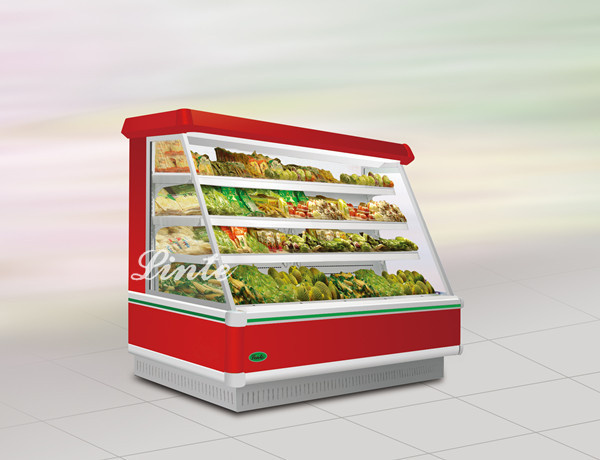 Ladder Shelf Upright Refrigerator Showcase