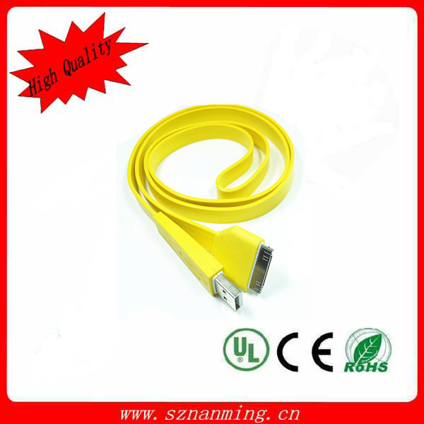 Flat USB Cable for iPhone4/4s
