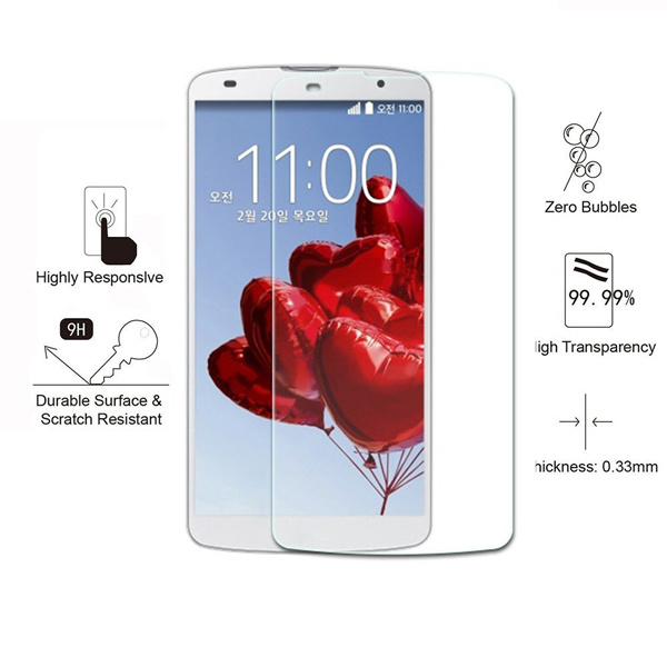 9h 2.5D 0.33mm Rounded Edge Tempered Glass Screen Protector for LG G PRO2/F260