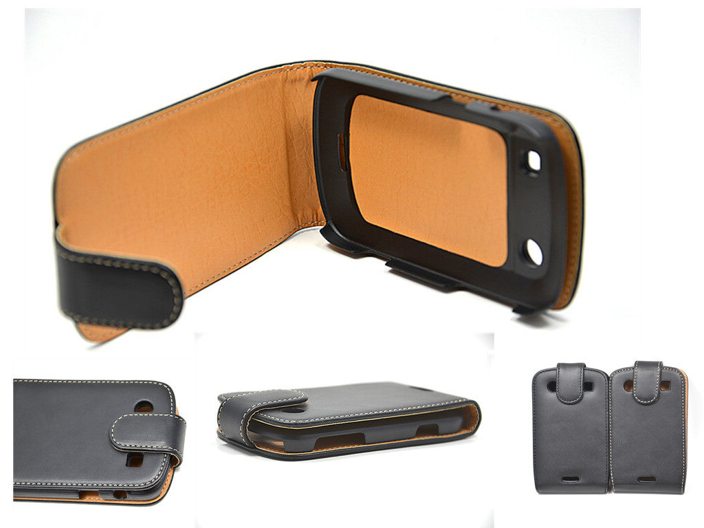 Flip Leather Case for Blackberry 9900