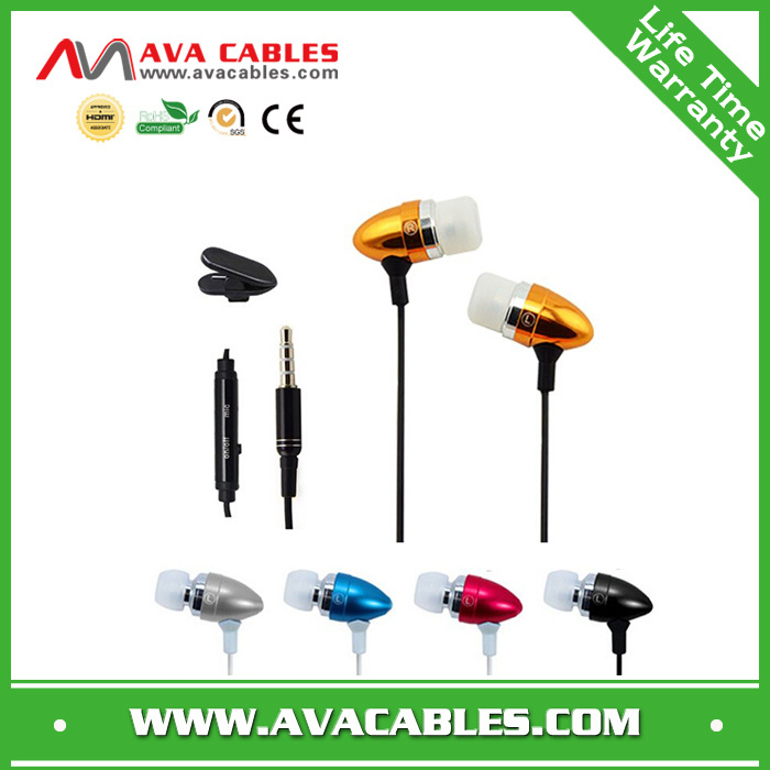 2014 Hot Selling Custom Fashion Design Metal Earphone