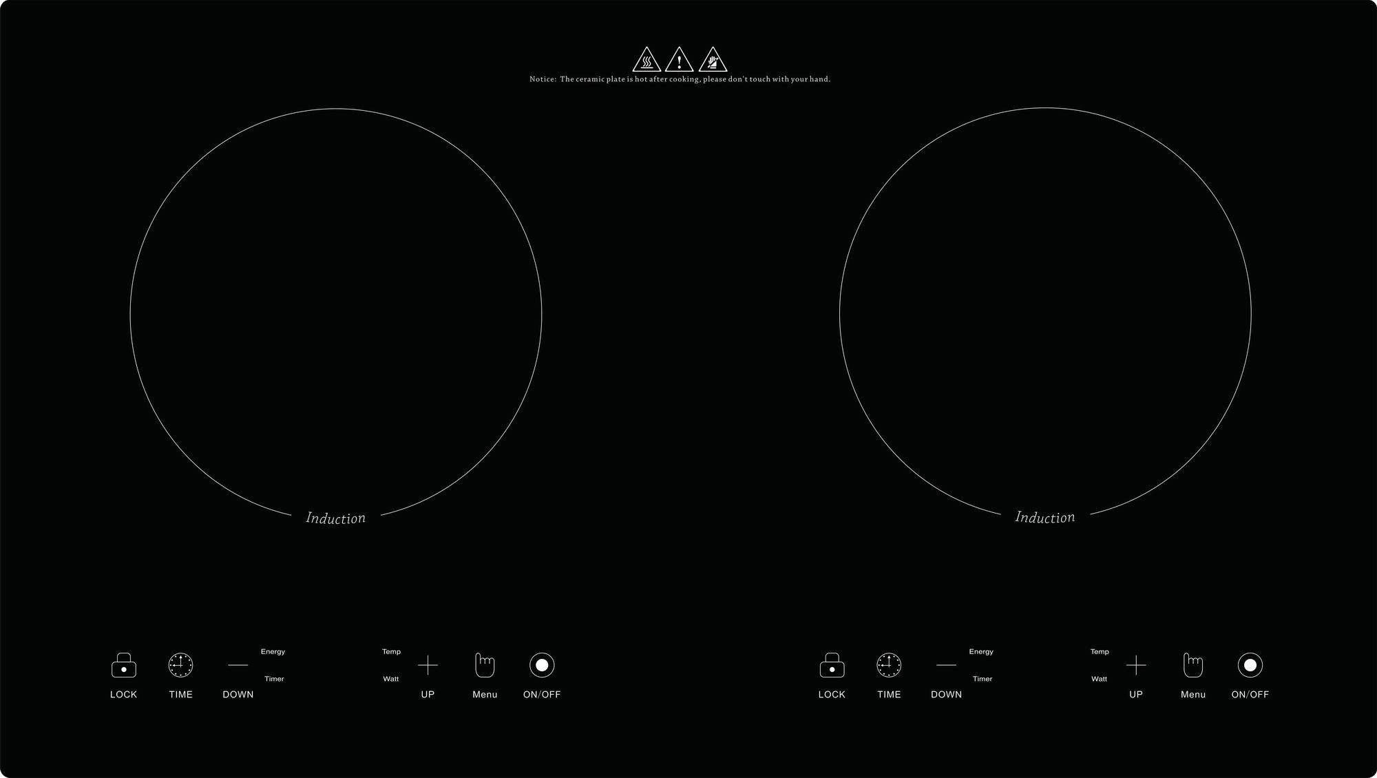 Double Induction Cooker