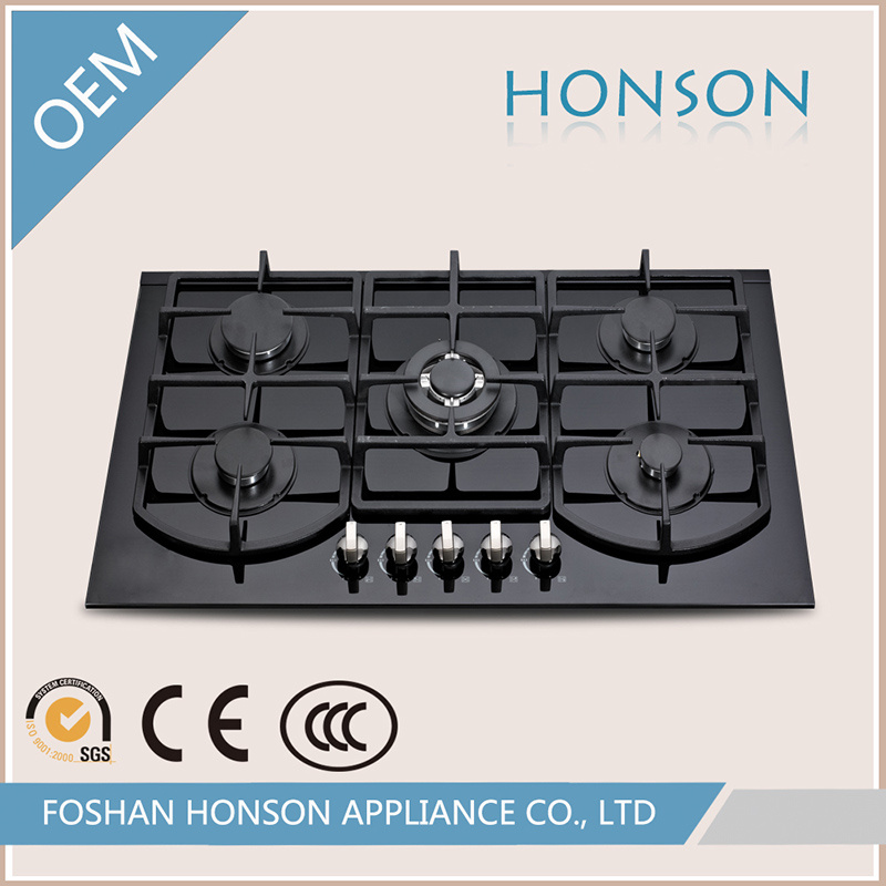 High Quality 5 Burner Bigger Fire Built-in Gas Burner