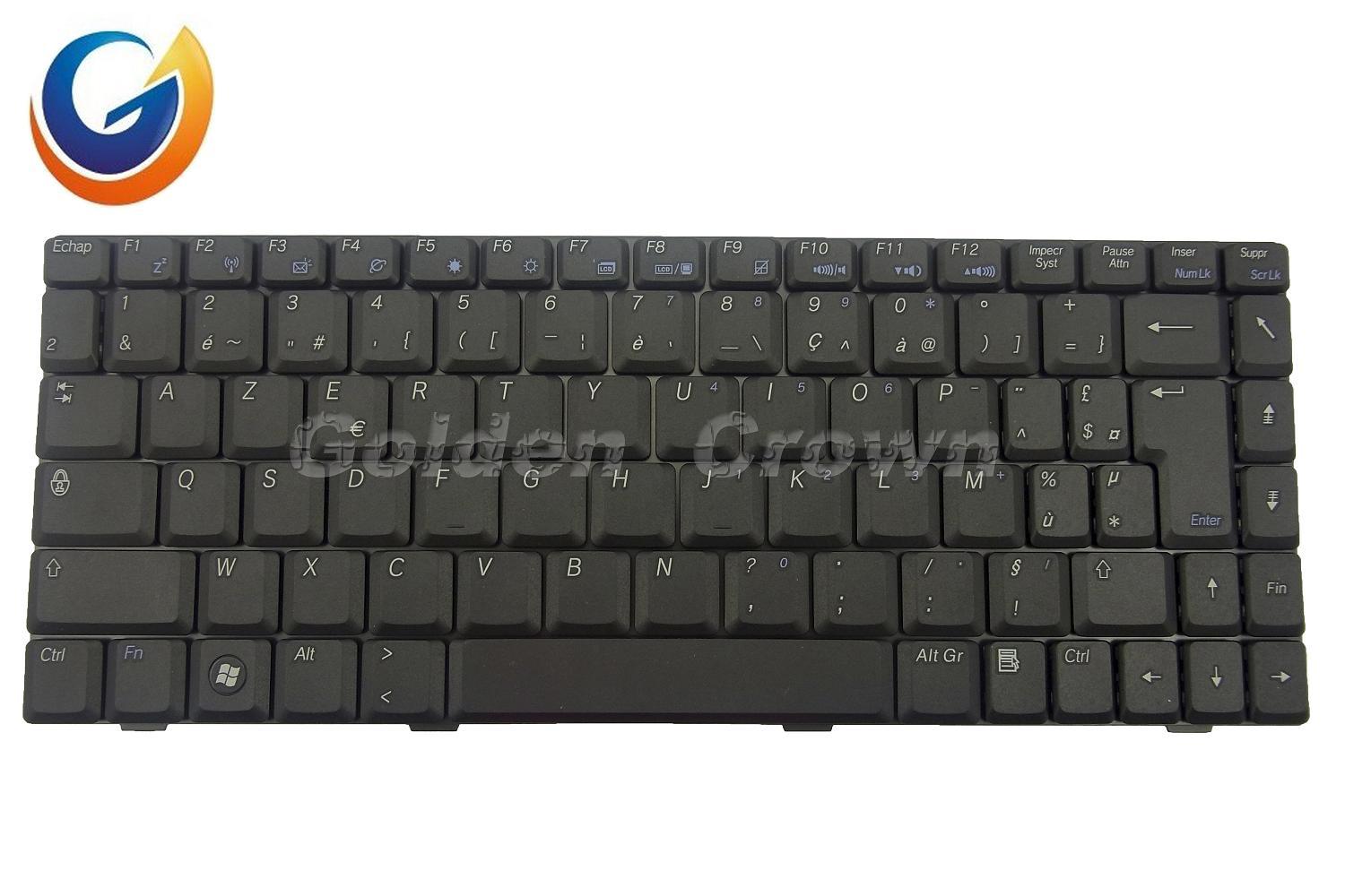 Laptop Keyboard Teclado for Asus W5 Black Layout US FR