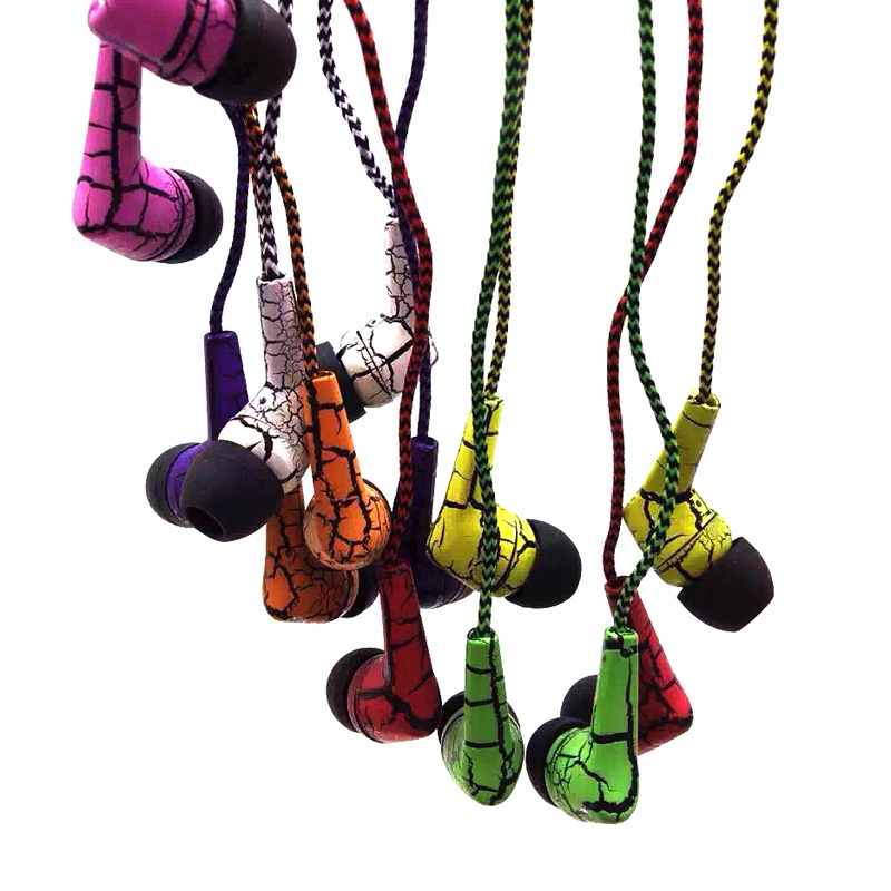 Wholesale Flashing Lightning Braid Wire Stereo Phone Earphone/Heaphone/Headset for Sony