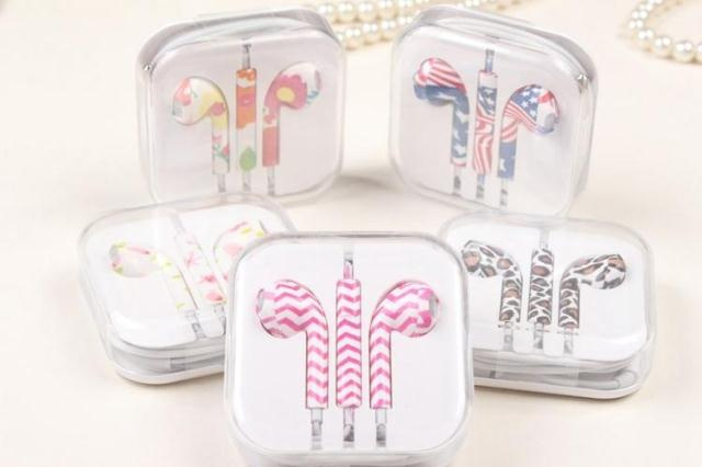 Cute Pattern Headset for iPhone 5 5s