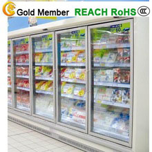Multi Deck Refrigerator Showcase Glass Door
