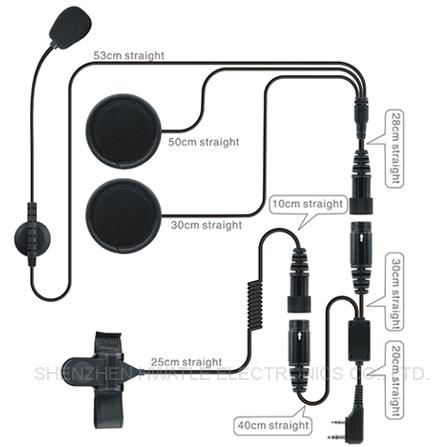 Motor Helmet Earphone for Two-Way Radio (HT-502-2)