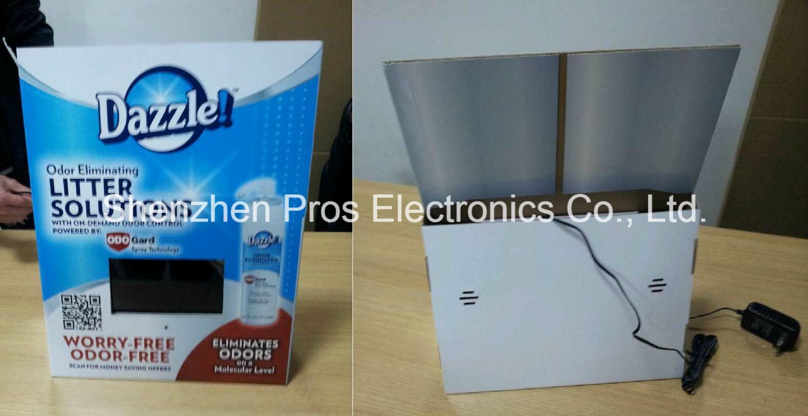 Acrylic Floor Stand Video Display Shelf with HD Video