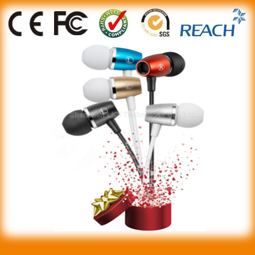 Stylish Metal Wired Earbud Rubber Girls Earphone