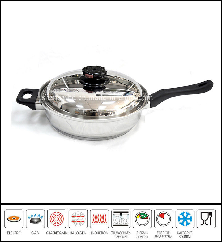 Stainless Steel Fry Pan Gourmet Skillet