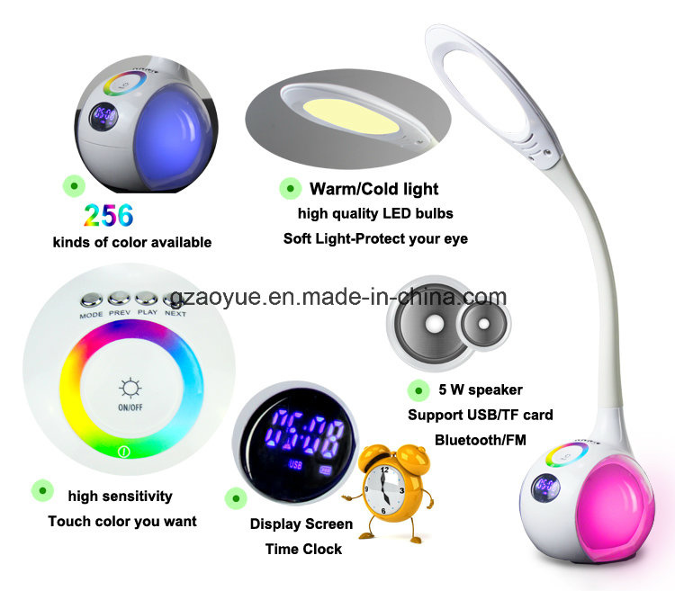 DJ LED Lamp Portable Speaker with Bluetooth USB