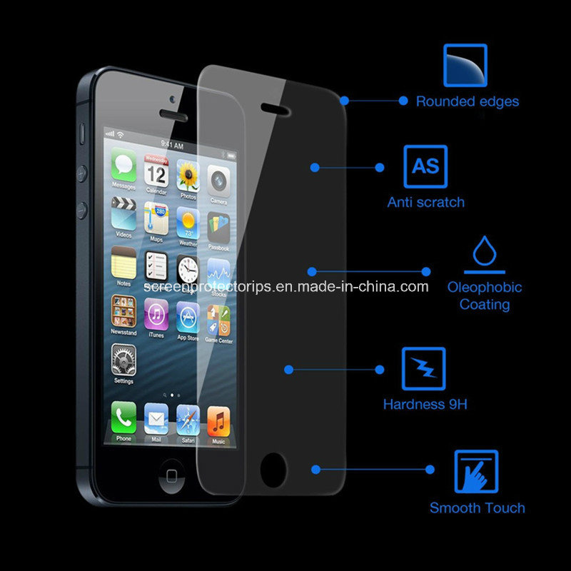 Curved Edge Genuine Tempered Glass Screen Protector for iPhone 5s