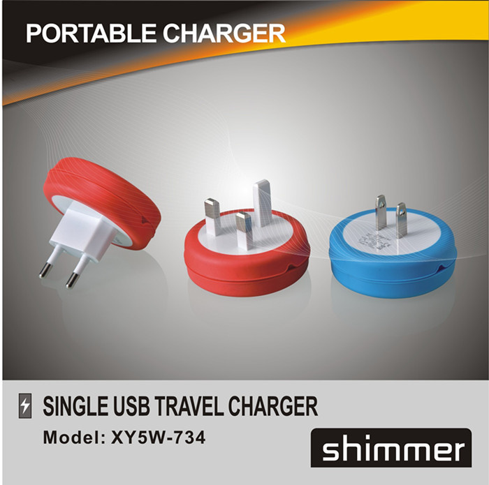 Full Covered USB Charger with Cord Cable Inside