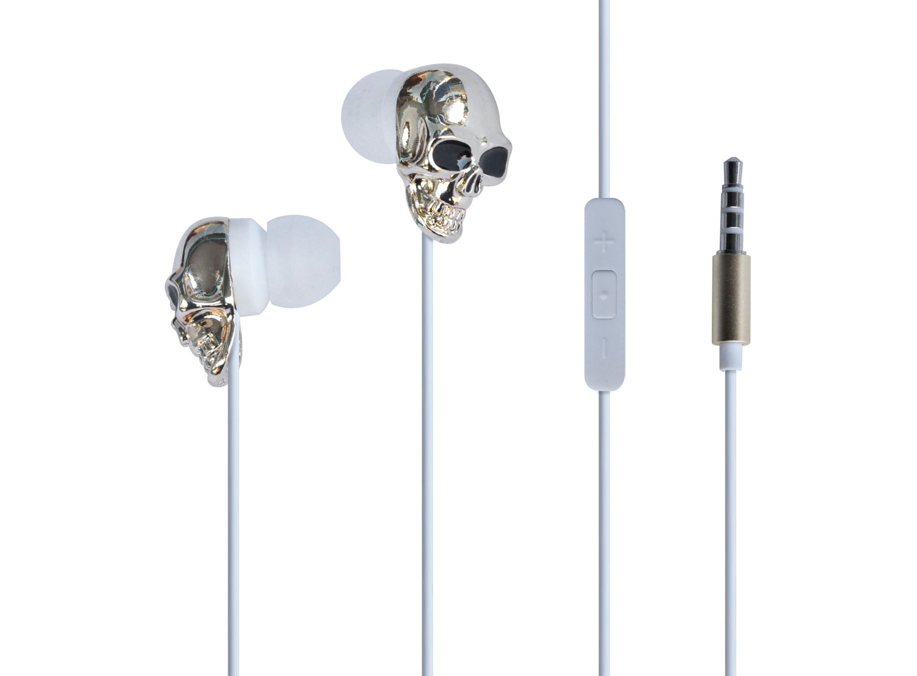 Cool Skull Design Earphone with 3.5mm Jack for Gentleman