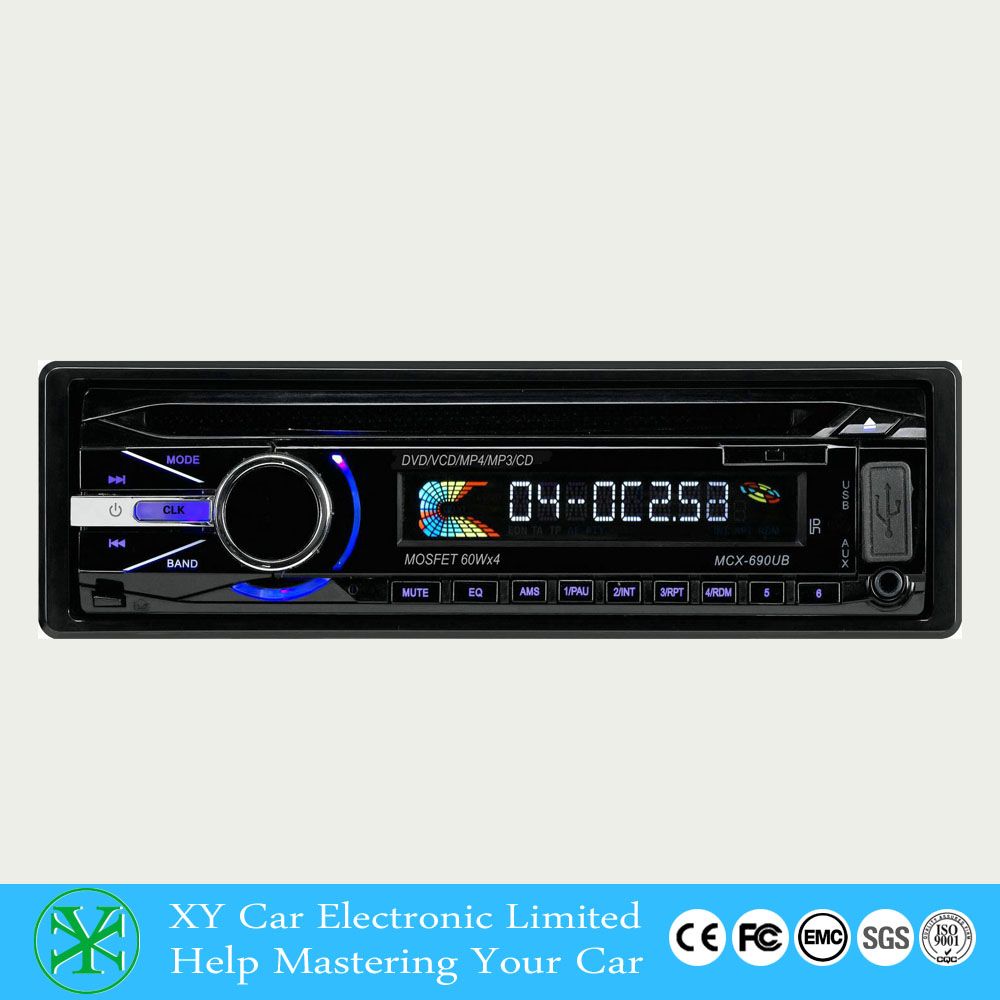 Compatible with DVD/DIVX/MPEG4/VCD/MP3/ CD Player