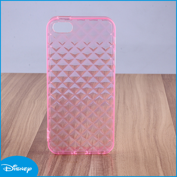 Pink and Clear TPU Cell Phone Accessory for iPhone