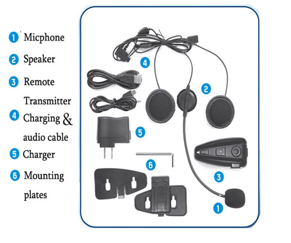 2014 Hot-Selling Bluetooth Intercom Headset for Motorcycle