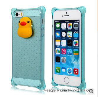 Cartoon Head TPU Ducklings Mobile Phone Case for iPhone