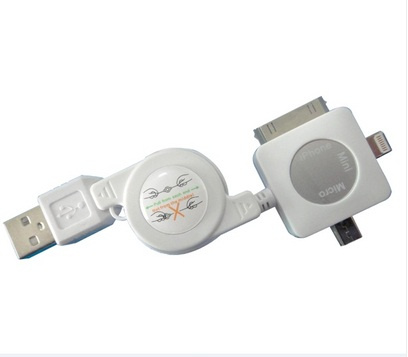 Retractable Cable for iPhone5S/Micro/iPhone4s