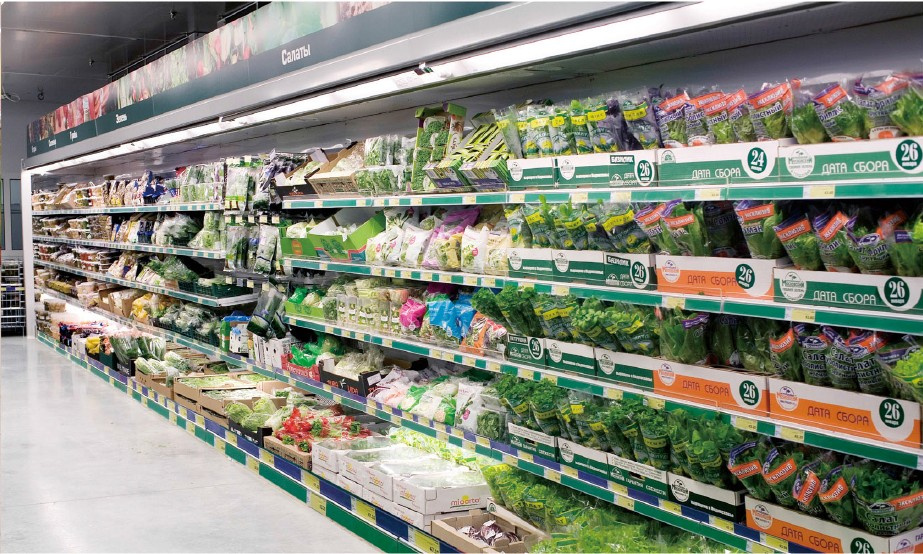 Vertical Display Refrigerator for Fruit and Vegetable